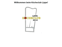 Tablet Screenshot of koecheclub-lippe.de